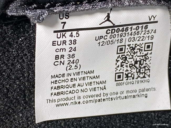 Jordan Retro CD0461-016 Satin Black 1 Toe Air High 1027